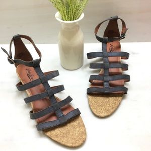 Lucky Brand | Strappy Sandal 9.5 Cork Wedge